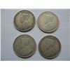 Image 2 : LOT OF 4 DIFFERENT DATES - SILVER CANADIAN HALF DOLLARS (1916, 1917, 1918, 1919)