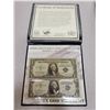 Image 1 : Set of 2 U.S. $1 Silver Certificates. 1935G & 1936H Blue Seal George Washington. At one time you cou
