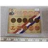 Image 1 : Legend of the Lincoln Penny. Set of 13 coins, issued from the 1900s, 1910s, 1920s, 1930s, 1940s, 195