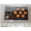 Image 2 : 1982 Lincoln Cents. Set of 7 BU Red Cents, all of which are about 20% lighter than previous issues. 