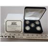 Image 1 : 5 Decades of Proof Roosevelt Dimes. As issued by the San Francisco Mint, one for each decade from th