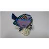 Image 2 : Hand carved, Painted, Colorful Tropical fish on coral