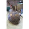 Image 1 : Vintage African Hand carved gourd vase