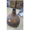 Image 4 : Vintage African Hand carved gourd vase