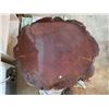 Image 2 : Large Antique wood slab table (slab is 32" w x 42" D - 100 year old)