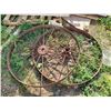 Image 1 : 2 48" iron steel wheels