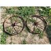 Image 1 : 2 26" iron steel wheels