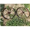 Image 2 : 2 26" iron steel wheels