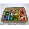 Image 1 : Box of small Christmas tree ornaments