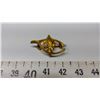 Image 2 : Vintage gold tone fleur de lis watch pin broaches
