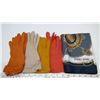 Image 1 : Scarf by Norma Dori made in Italy and 4 pair autumn- coloured gloves
