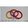 Image 2 : Bakelite bracelets, 2 red, one yellow