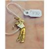 Image 2 : 10 k gold charm, golfer, 1.3 grams