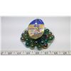 Image 1 : Bag of vintage 40 Imperial Crown Jewel marbles, mint
