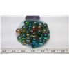 Image 2 : Bag of vintage 40 Imperial Crown Jewel marbles, mint