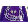 Image 2 : Crystal Sherman necklace and clip earrings marked