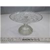 Image 1 : Pressed glass pedestal cake stands (2)