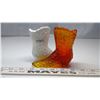 Image 3 : Pair of Fenton boots, one white, one amber