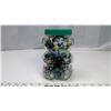 Image 1 : Kraft jar of mixed marbles