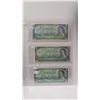 Image 1 : 3 Canadian 1967 1 dollar bills