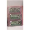 Image 1 : book of (6) 1 dollar bills  from 1937 - 1973