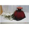 Image 1 : Vintage Sway Lamp With Tassels Red & Black