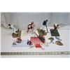 Image 1 : 10 Sport Figurines with Stands, Hockey & Baseball