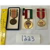 Image 1 : US Vietnam medal set, Liberation of kuwait medal set, national defense service medal