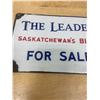 Image 2 : The Leader Post, Porcelain Sign, Original - 12"x 6"