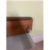 Image 4 : Oak Coat Rack 48" Wide, 5 Brass Hooks