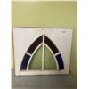 Image 1 : Stain glass church window, 25"x22"