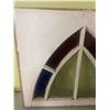 Image 2 : Stain glass church window, 25"x22"