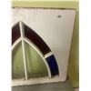 Image 3 : Stain glass church window, 25"x22"
