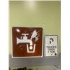 Image 1 : Water tap sign 24"x24" & 1 Ton Truck sign 12"x18"