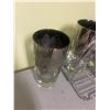 Image 3 : 6 Art Deco tumblers & Chrome stand