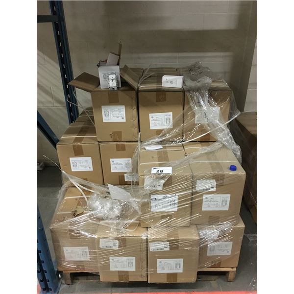 PALLET OF NEW 3-WAY DMS-S3 WHITE SLIDE DIMMER WITH SWITCH 60HZ 700W (60 PER CASE)