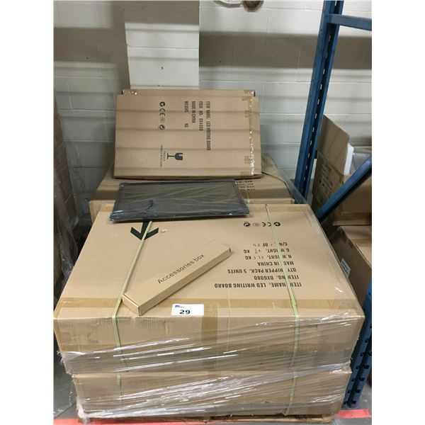 PALLET OF 2 DIFFERENT SIZE NEW LED WRITING BOARDS: 20X DX6080 & 2X DX4060
