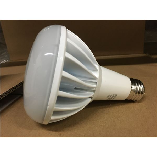 PALLET OF NEW LED FLOOD LIGHT BULBS APPROX. 42 BOXES (25PCS PER BOX) 3000K