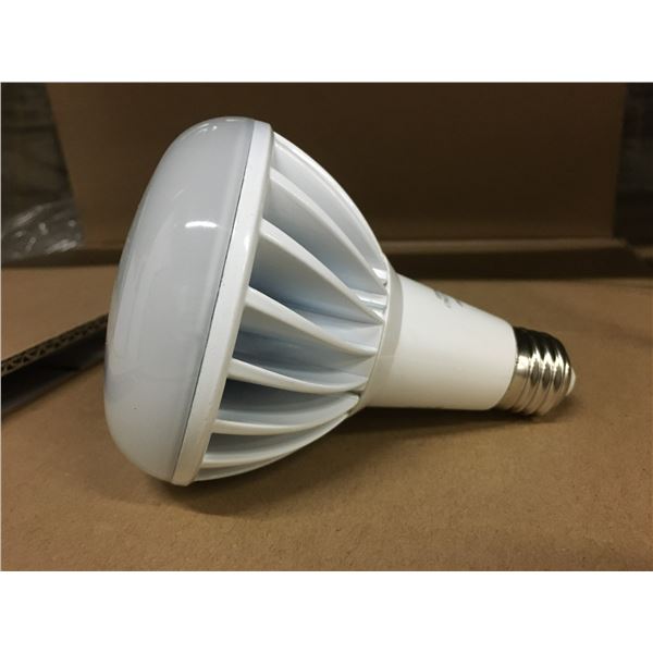 PALLET OF NEW LED FLOOD LIGHT BULBS APPROX. 24 BOXES (25PCS PER BOX) BR30 5000K