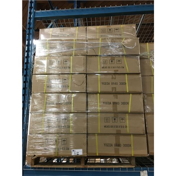 PALLET OF NEW LED FLOOD LIGHT BULBS APPROX. 30 BOXES  BR40 3000K