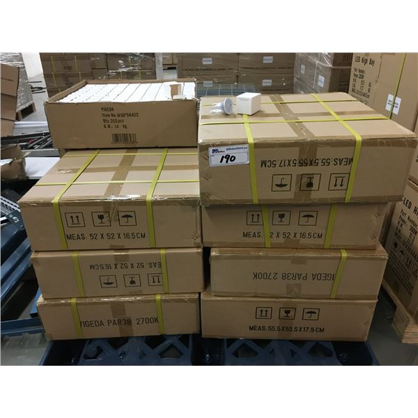 14 BOXES OF NEW LED LIGHTS 2700K (200PCS PER BOX)