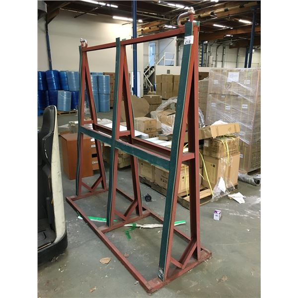 METAL TILE/GLASS/& MORE STORAGE / TRANSPORTATION RACK APPROX. 6' X 6'