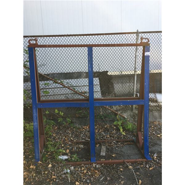 METAL TILE/GLASS/& MORE STORAGE / TRANSPORTATION RACK APPROX. 6' X 6'