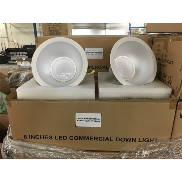 11 BOXES OF NEW 8" LED COMMERCIAL DOWN LIGHTS 35W 4000K