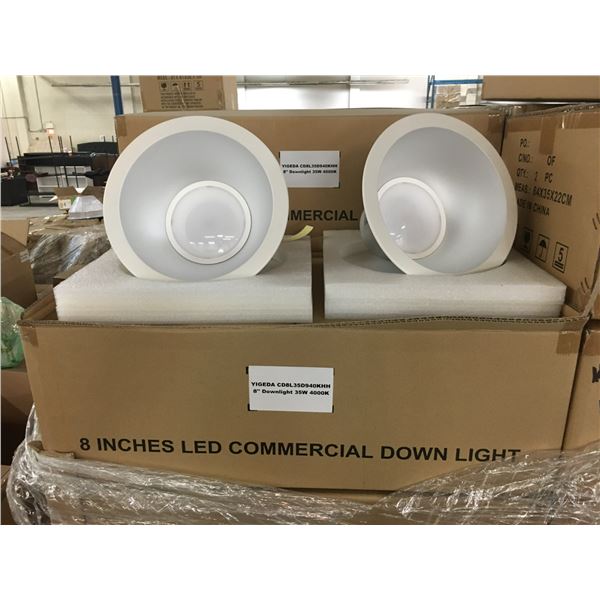 11 BOXES OF NEW 8" LED COMMERCIAL DOWN LIGHTS 35W 4000K