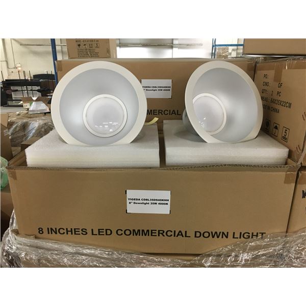 11 BOXES OF NEW 8" LED COMMERCIAL DOWN LIGHTS 35W 4000K