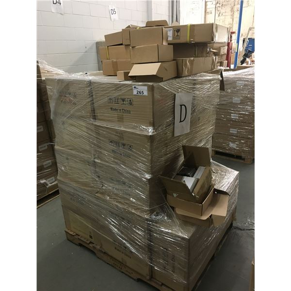 PALLET OF APPROX. 25 BOXES OF ASSORTED LIGHTING ITEMS: LED PANEL LIGHTS 4000K & 8"