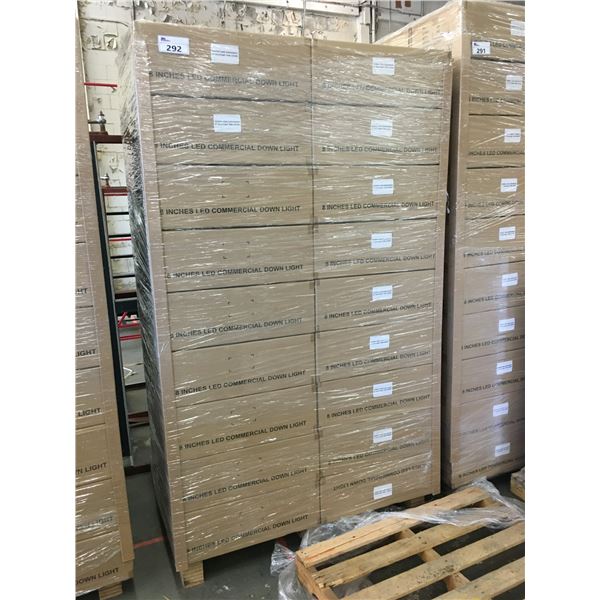 PALLET OF APPROX. 54 NEW BOXES OF 8" LED COMMERCIAL DOWNLIGHTS 35W 4000K