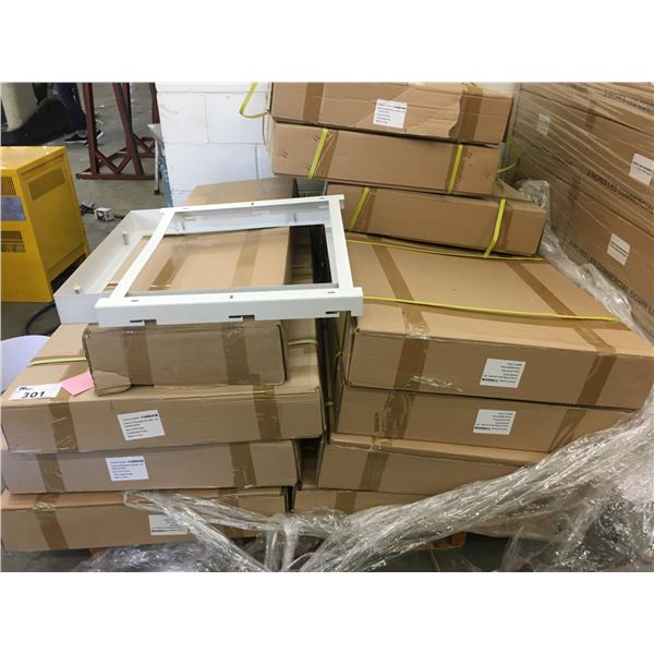 PALLET OF APPROX. 11 BOXES OF LED SURFACE MOUNTING BRACKETS/HOUSING