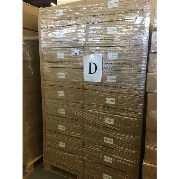 PALLET OF 54 NEW BOXES OF 8" LED COMMERCIAL DOWNLIGHTS 35W 4000K